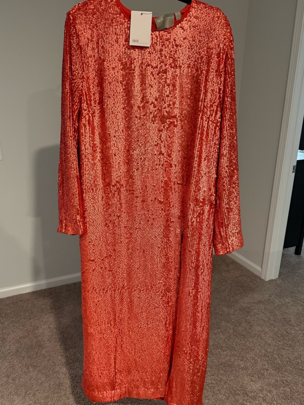 NWT ASOS sequin maxi
